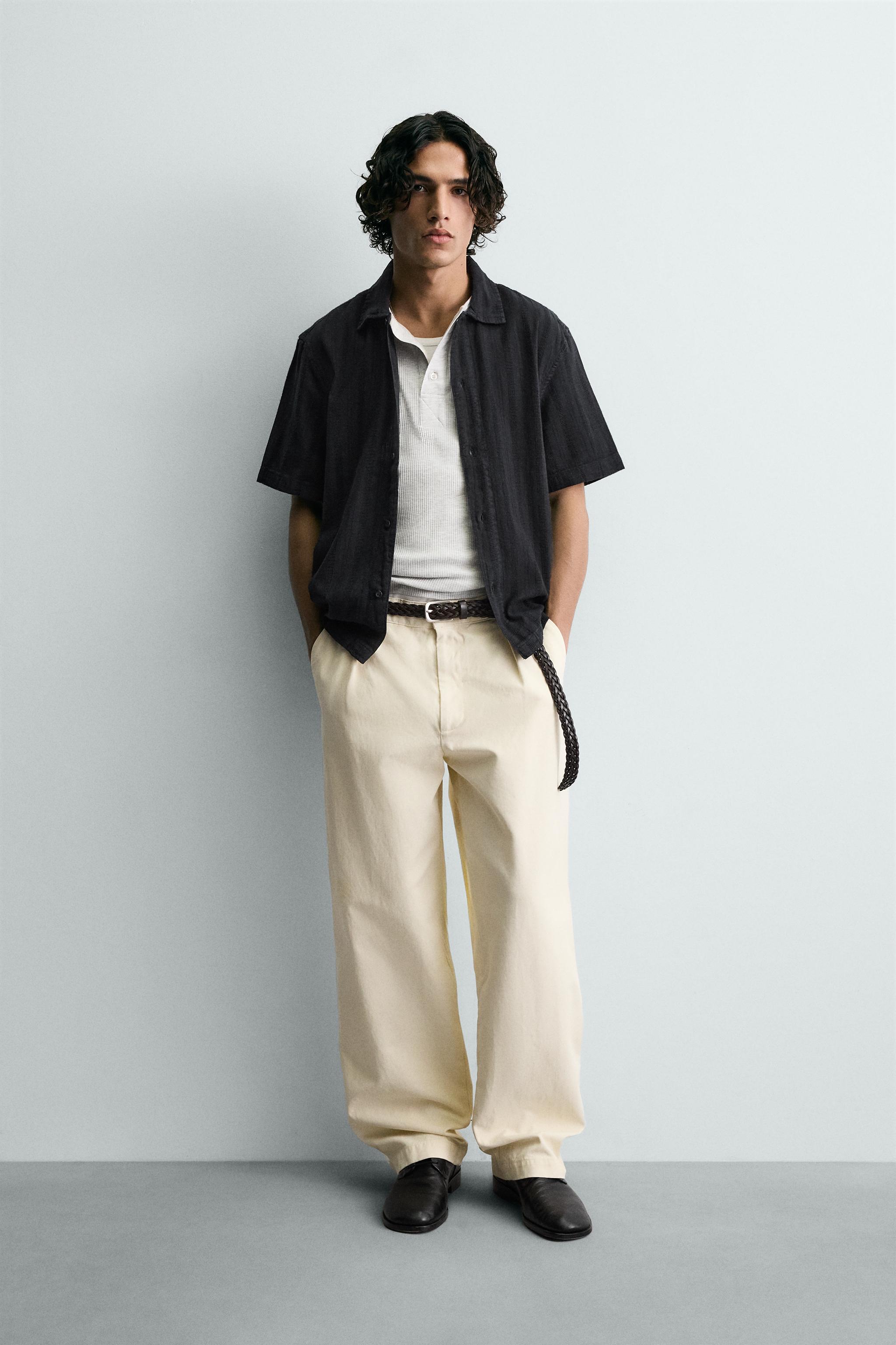 WASHED TEXTURED SHIRT